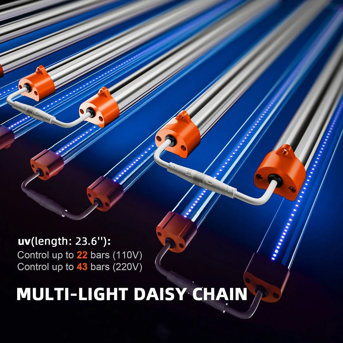 Spider Farmer UV30 & IR16 46 Watt LED Grow Light Bars Set (23.6") - Upgraded UV & Infrared Supplement for Plants - Image 10