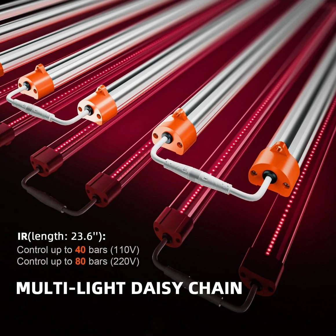 Spider Farmer UV30 & IR16 46 Watt LED Grow Light Bars Set (23.6") - Upgraded UV & Infrared Supplement for Plants - Image 8