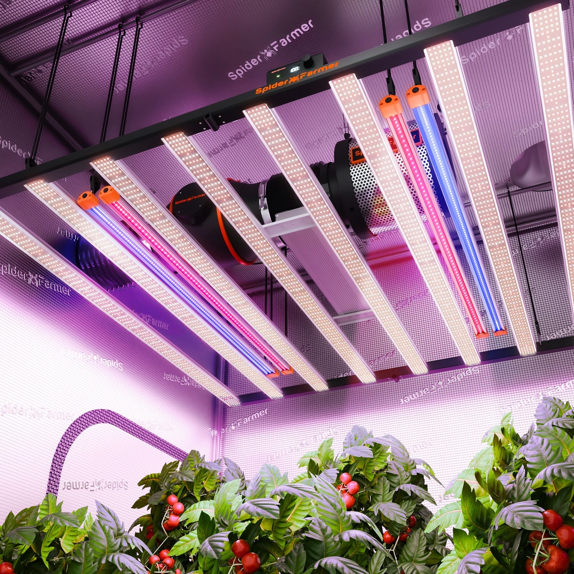 Spider Farmer UV60 & IR30 92 Watt LED Grow Light Bars Set (35.4") - Upgraded UV & Infrared Supplement for Plants
