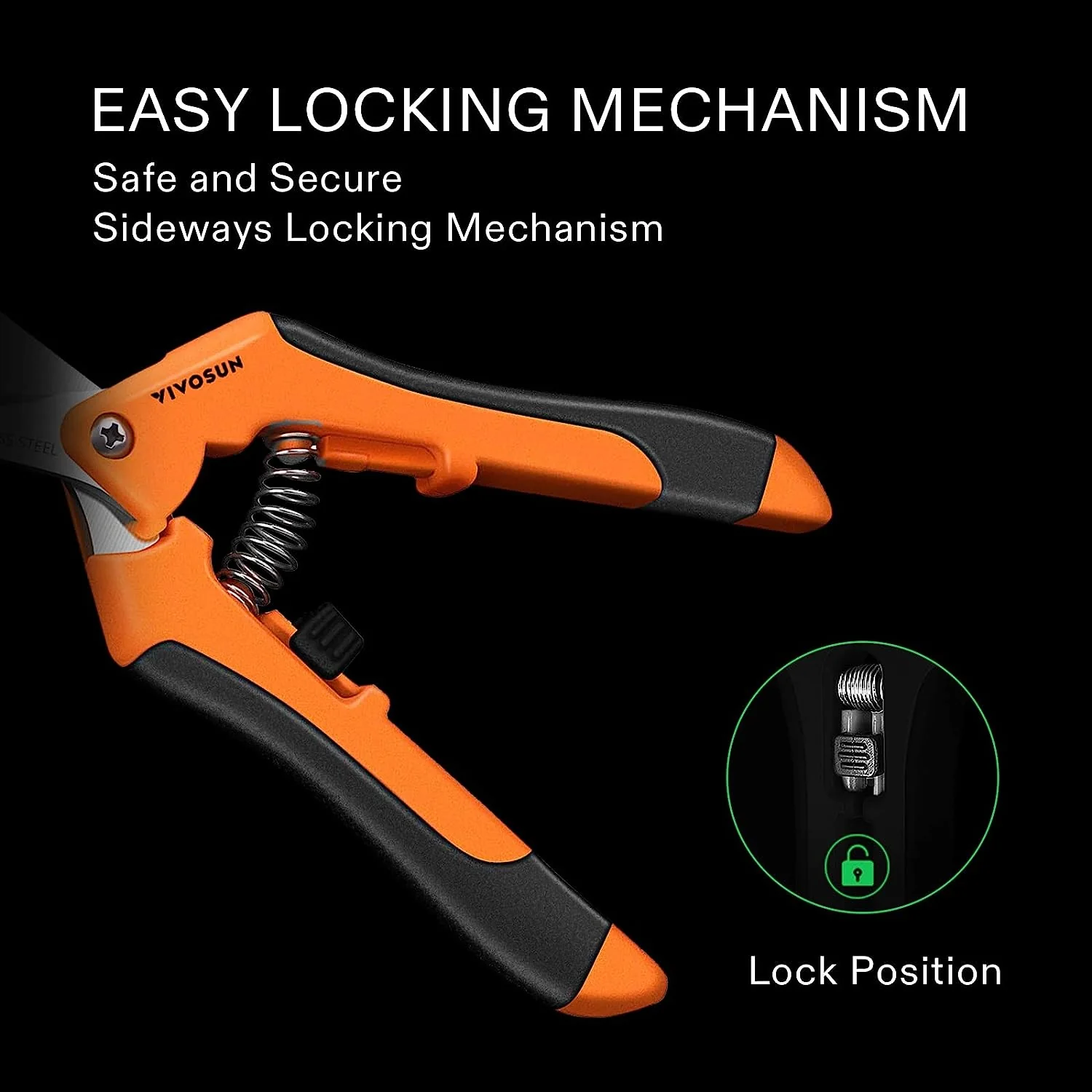 Vivosun Gardening Hand Pruner Pruning Shear - Image 3