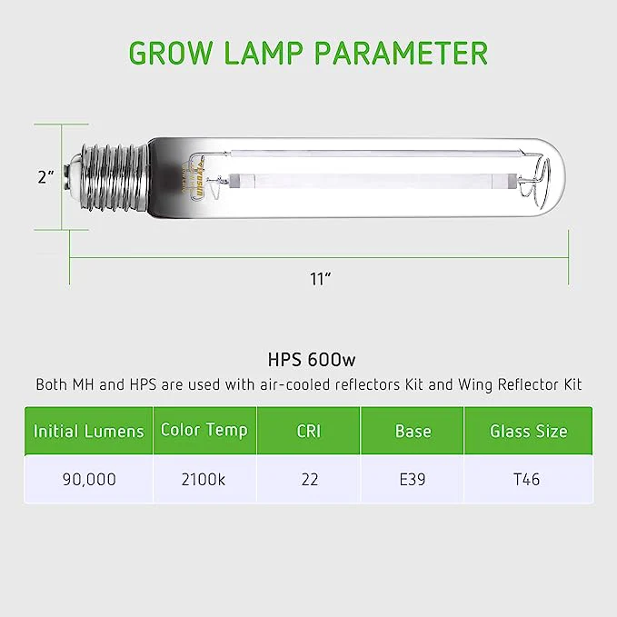 Vivosun 600 & 1000 Watt Grow Light Bulb - Image 2