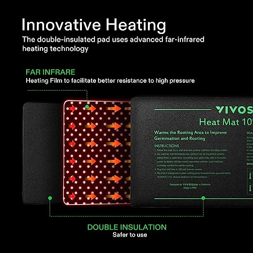 Vivosun  Seedling Heat Mat and Digital Thermostat Combo Set Met Standard - Image 2